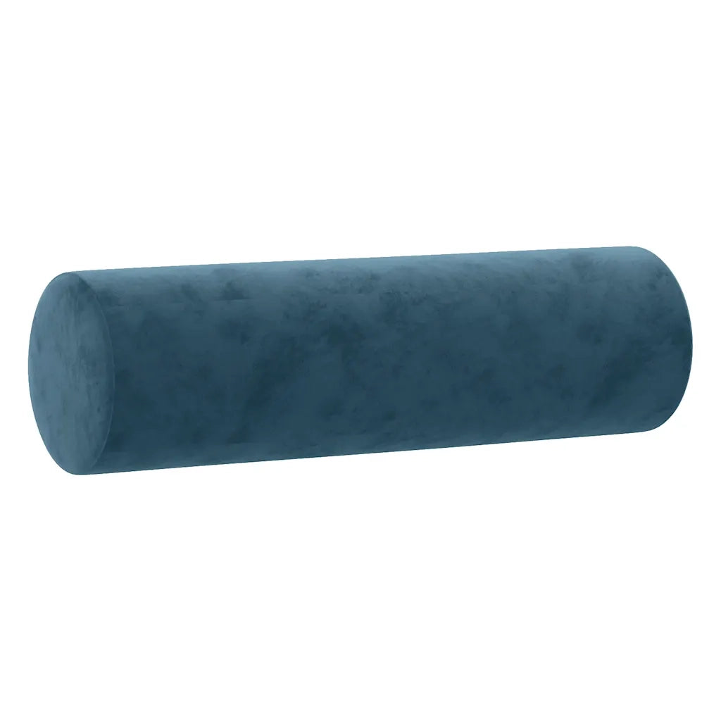 Divano a 2 Posti con Cuscini Blu 140 cm in Velluto