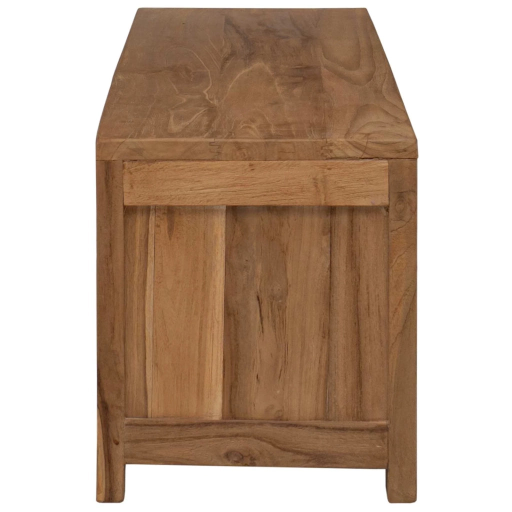 Mobile TV 110 x 30 x 35 cm Naturale Legno di teak solido 42024265
