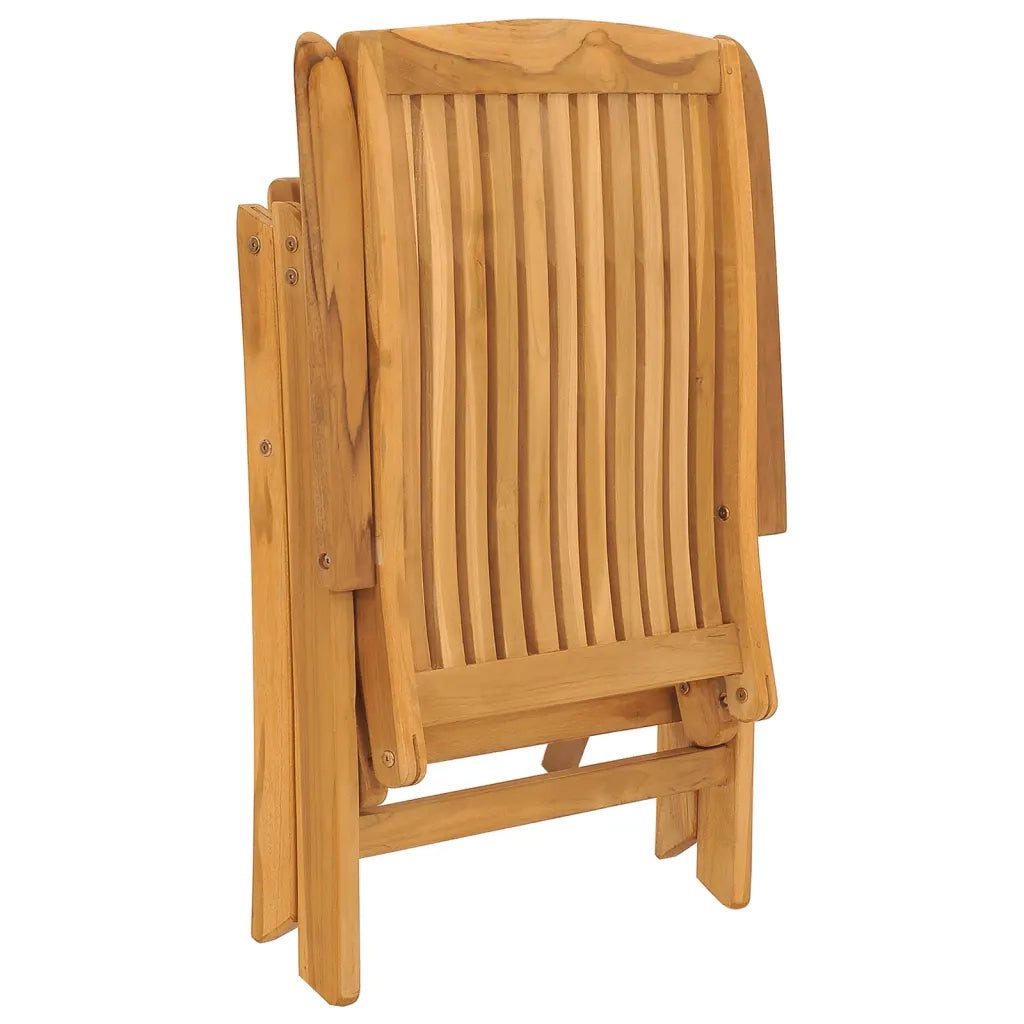 Sedie da Giardino Reclinabili con Cuscini 8 pz in Legno di Teak 3196534