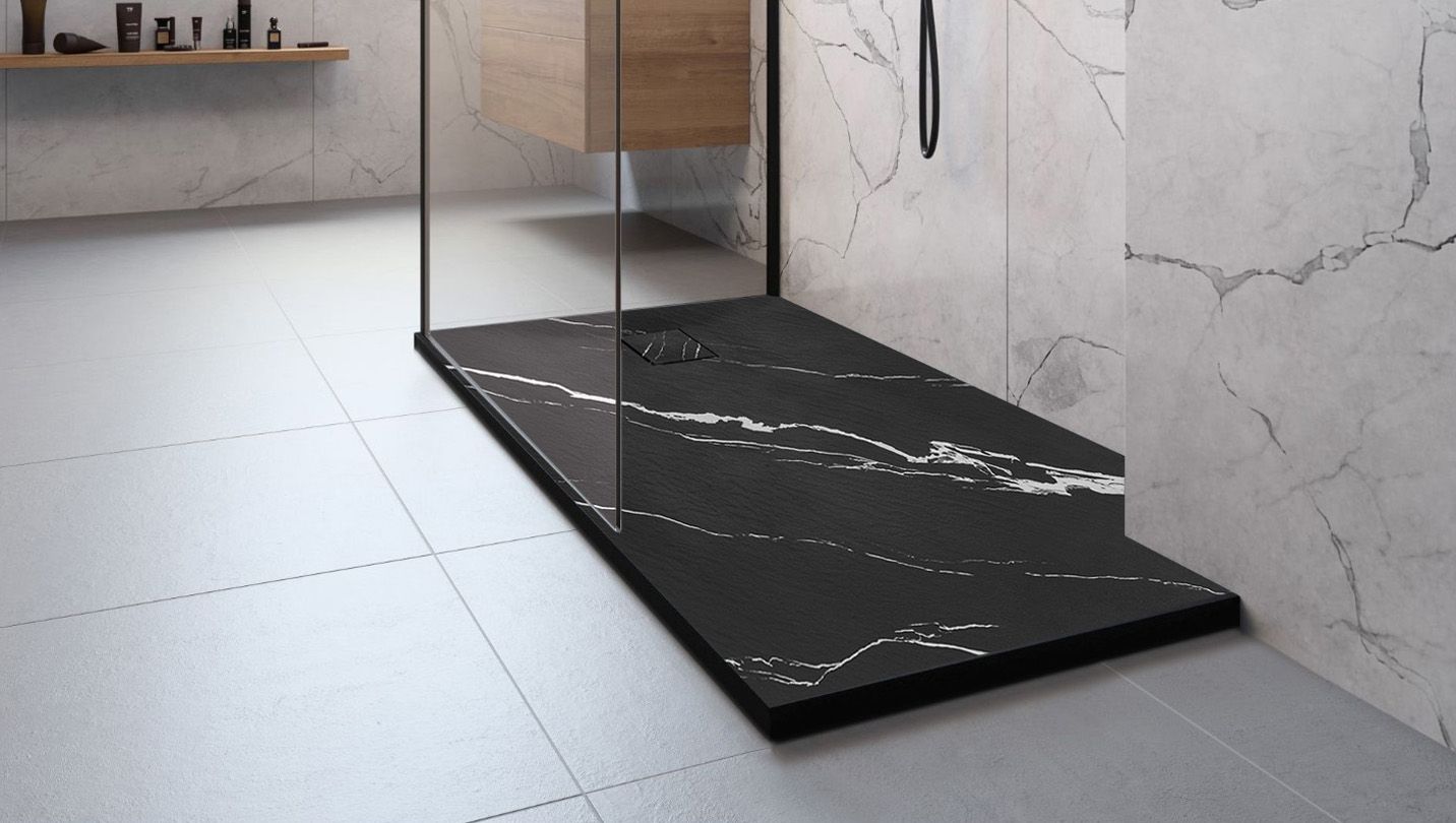 Piatto Doccia Magnum Carrara Black 80x100