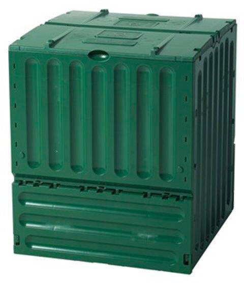 Compostiera da Giardino 600L 80x80x95 cm Verdemax Composter Verde