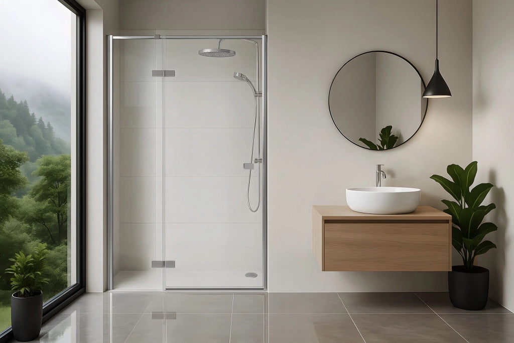 Porta Doccia Rea Atlas 90 Chrome sinistra