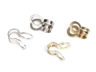 ASOLE DI CHIUSURA CATENE OTTONATE E CROMATE- - conf.pz.10 (5 ottonati + 5 cromati) in blister - 5 blister