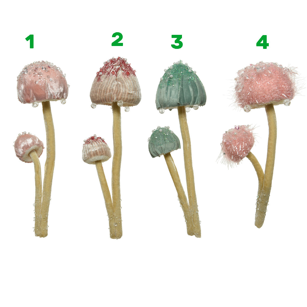 FUNGHI DECORATIVI 4 ASS 23 CM