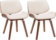2er Set Besucherstuhl Beverley Stoff
