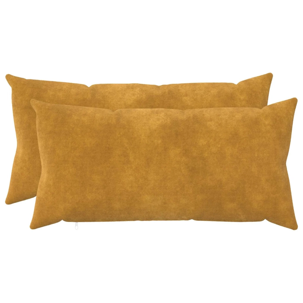 Federa 2 pcs HEERLEN Giallo 40 x 80 cm Fleece in microfibra 909991