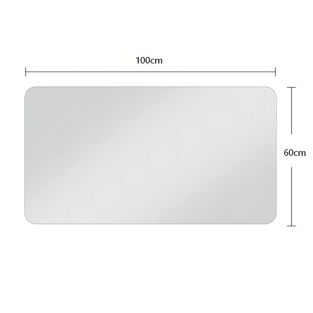 Specchio da bagno senza cornice, reversibile in orizzontale e verticale, vetro argento 5 mm