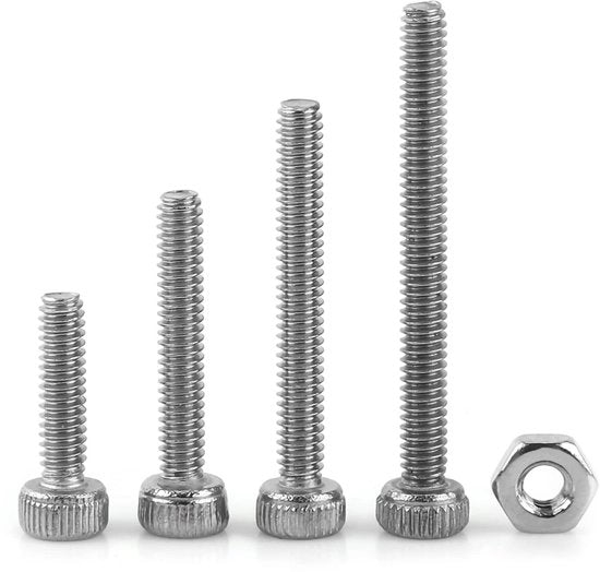 Assortimento di viti e bulloni - 480 pezzi - M2 M3 M4 - Per uso domestico e ufficio - Acciaio inossidabile - Applicazione universale