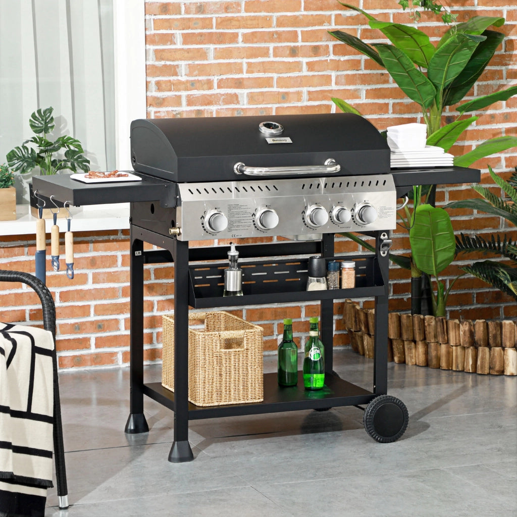 Barbecue a gas 4+1 ¨C zephmum ¨C grigio, acciaio, 12.5 kW