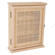 Scatola chiavi legno griglia marrone 24x7.5x30h cm