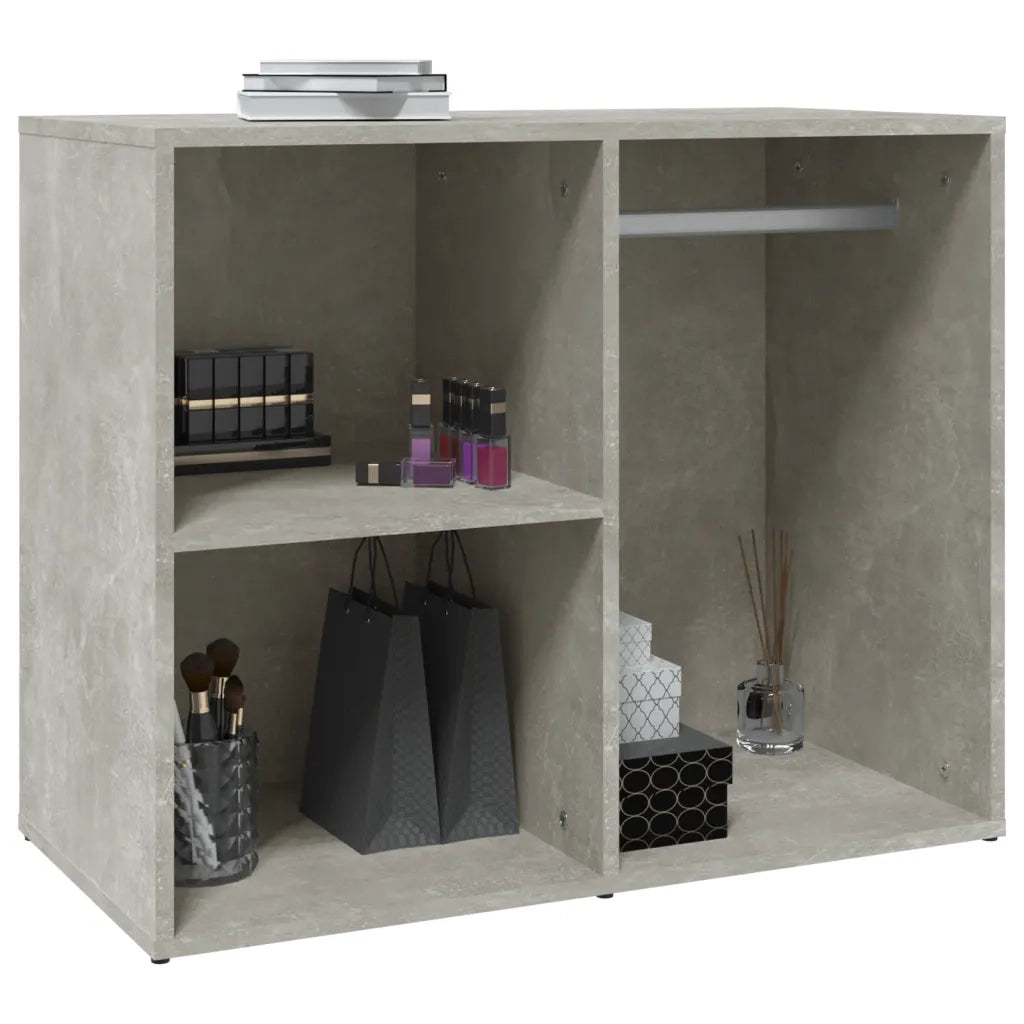 Armadietto Cosmetici Grigio Cemento 80x40x65 Legno Multistrato 808850