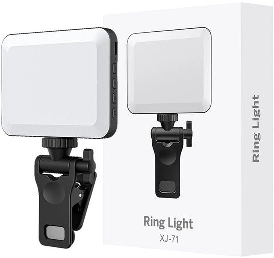 Flitser per Selfie con 80 LED integrati, compatibile con smartphone, disponibile in bianco, bianco caldo e bianco freddo.