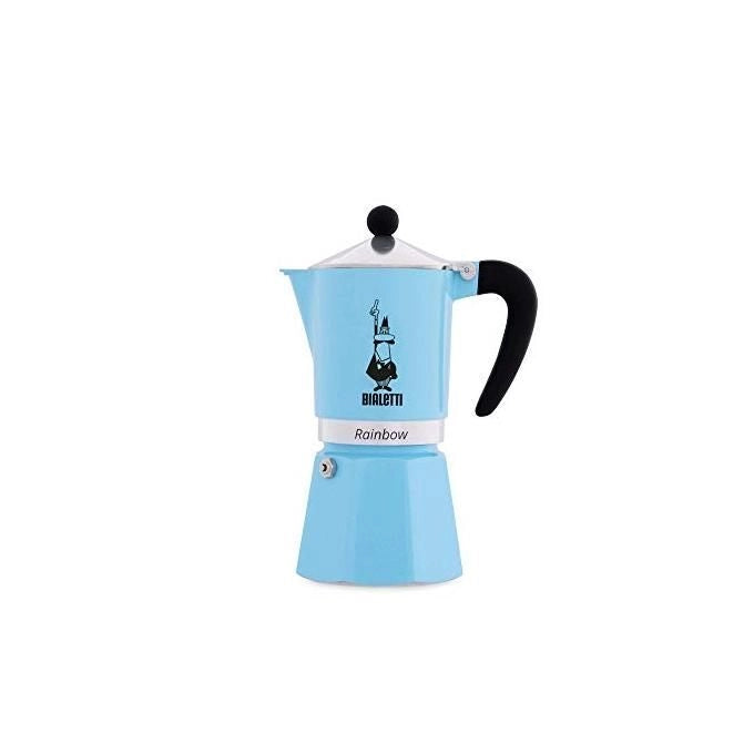 Bialetti Rainbow Moka 6 Tazze Azzurra