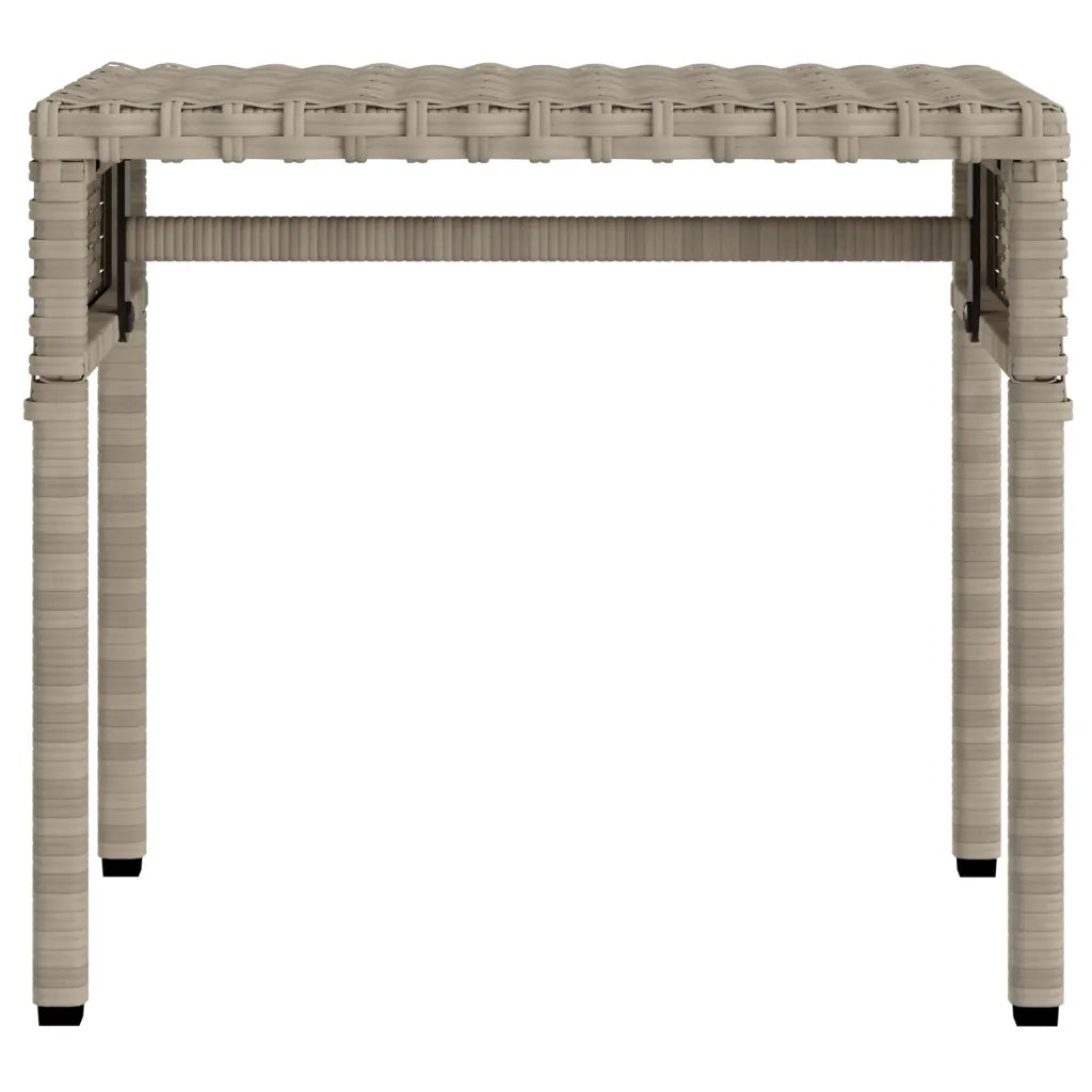vidaXL Lettini Prendisole 2 pz con Baldacchino e Tavolino Polyrattan