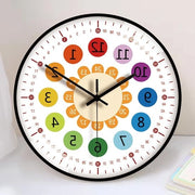 Orologio per bambini senza suono ticchettante - 30 cm orologio educativo per camera da letto bambini - per bambine e bambini - orologio per camera da letto cucina soggiorno camera da letto ufficio.
