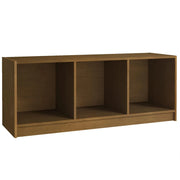 Mobile TV multimediale mensola TV credenza TV sala da pranzo soggiorno camera da letto color miele 104 x 33 x 41 cm legno di pino massiccio marrone 02_0027695