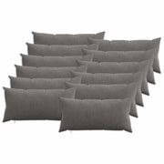 Federa 12 pcs HEERLEN Grigio Scuro 40 x 80 cm corduroy 909906