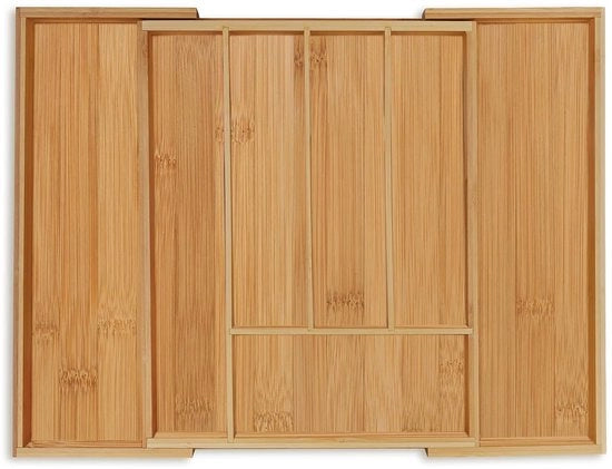 Cassa da cucina ripiegabile - 5-7 contenitori - bambù - 5x35,5 cm