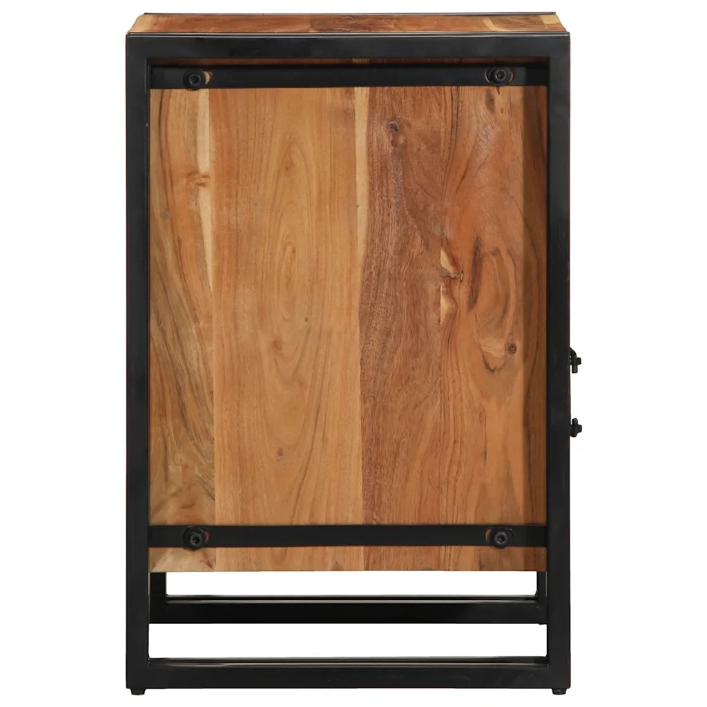 Comodino 40x40x59 cm in Legno Massello di Acacia 4016696