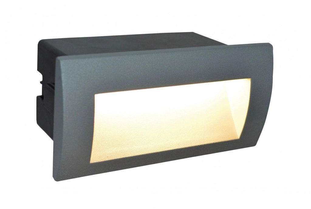 Lampada LED incasso scalini 4W 3000K IP65 grigio SU-MA M2031