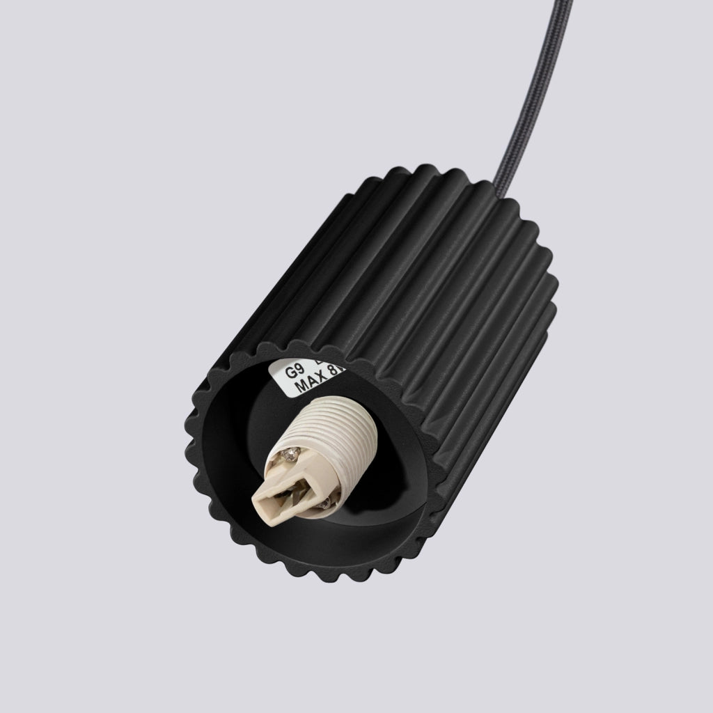 Lampada sospensione moderna 3 luci nera SFERA PureLume