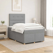 Letto box spring con materasso Grigio Chiaro 120 x 200 cm 3453858