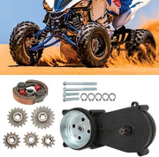 Set di Cambio per la Sostituzione - 5 Velocità - Adatto per Motocicletta a Cassa Portatile/Scooter/ATV - Compreso il Cambio - Compatibile con T8F Catena - Cambio della Frizione