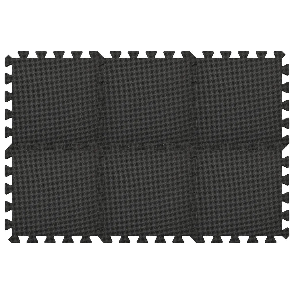 Tappetino a Incastro 54 pz 4,86m² in Schiuma EVA Nera 92457