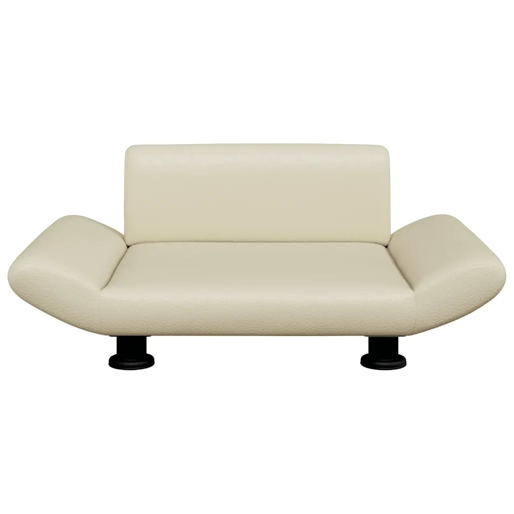 Lettino per Cani Crema 70x45x28 cm in Similpelle 172002