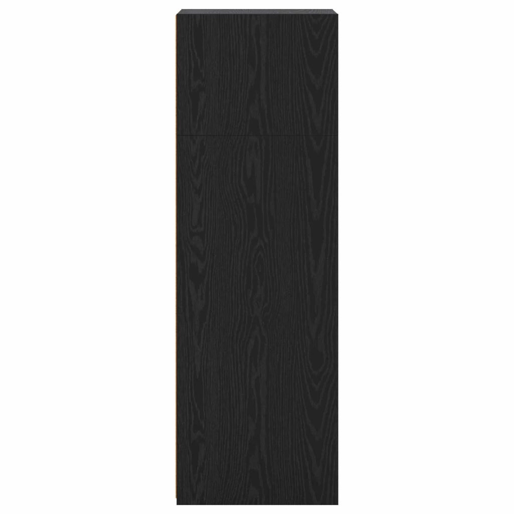 Credenza Rovere Nero 45 x 41 x 124 cm Legno ingegnerizzato 8015669