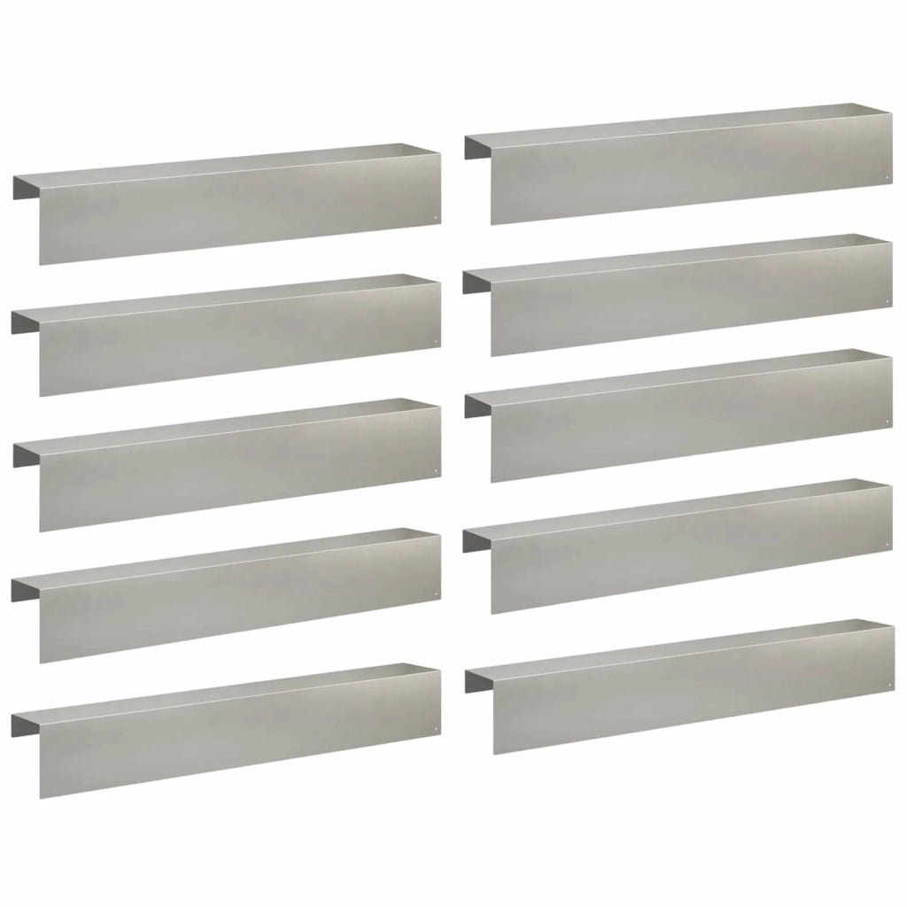 Profilo di copertura per giardino 10 pz 100 x 15 x 15 cm 8012971