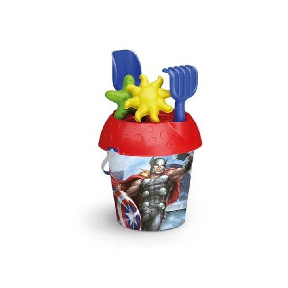 Trade Shop - Secchiello 18 Cm Avengers Formine Accessori Giochi Mare Spiaggia Bambine 861009 -