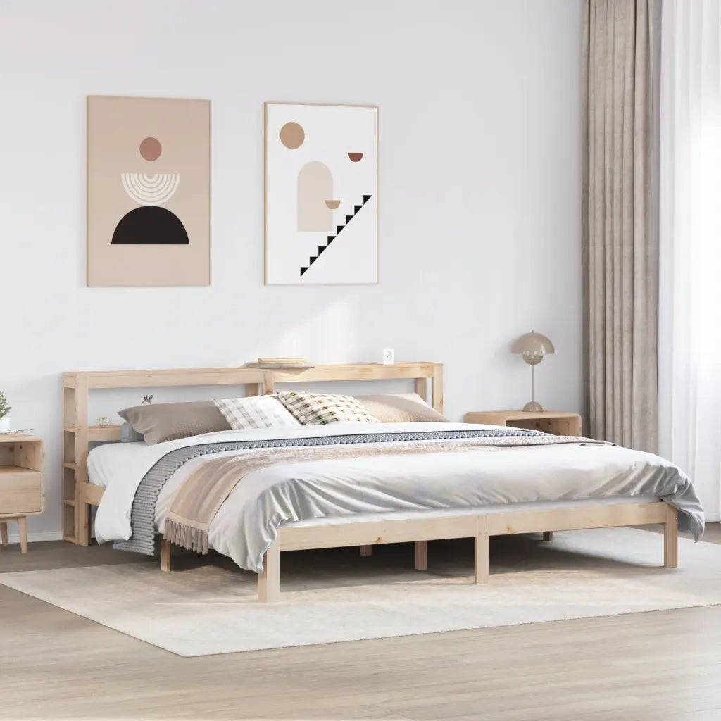 Giroletto con Testiera 180x200 cm Massello Pino