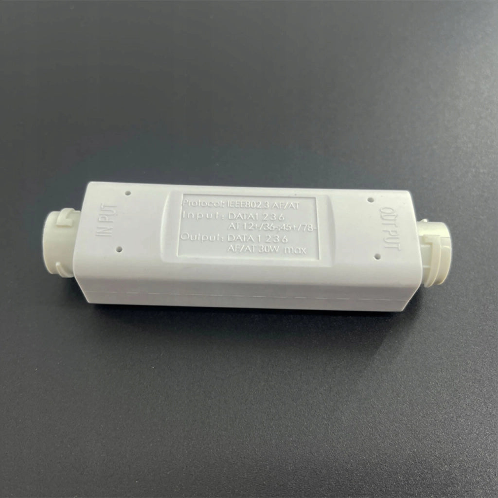 Ripetitore POE Esterno Impermeabile 30W RJ45 1x IN 1x OUT IEEE802.3af/at 10/100 Mbps 100m per Telecamere IP e LAN