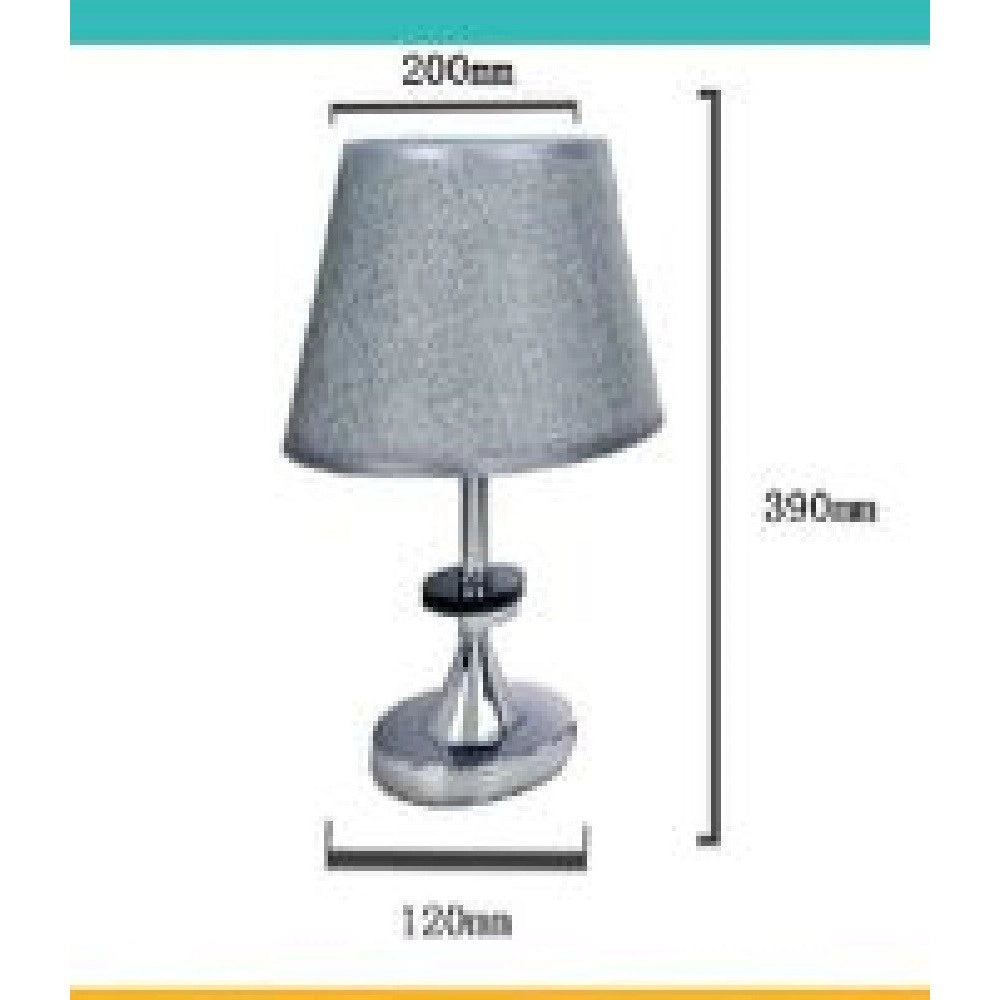 Trade Shop - Lume Lampada Da Tavolo Abat Jour Comodino Comò Arredo Camera Casa Luce Tx-9770 -