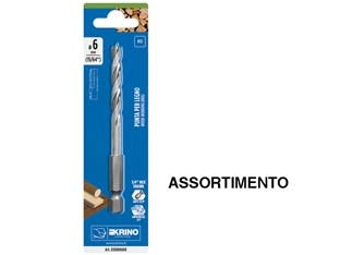 ASSORTIMENTO PUNTE RETTIFICATE PER LEGNO HSS 05008 PZ.80 - 1 pezzi KRINO
