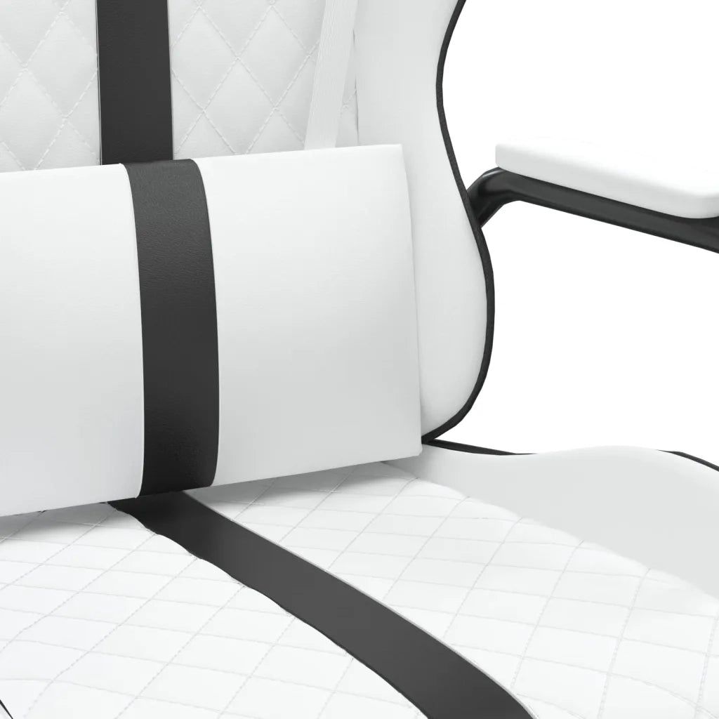 Sedia da Gaming | Sedia da e-sports Bianco e Nero in Similpelle