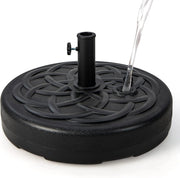 Base Ombrellone Rotonda Riempibile, Base per Ombrellone da Giardino da Riempire di Acqua/Sabbia, Pesi per Ombrelloni con Palo 38/48 MM da Giardino Terrazzo (Modello3 (23L))