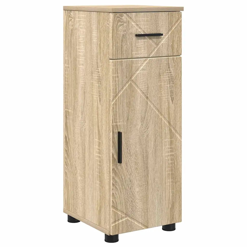 vidaXL Set di mobili per il bagno 4 pcs rovere sonoma 30 x 35 x 192 cm