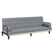 Divano letto | Sof¨¤ letto | Letto singolo con Braccioli Grigio Chiaro in Tessuto