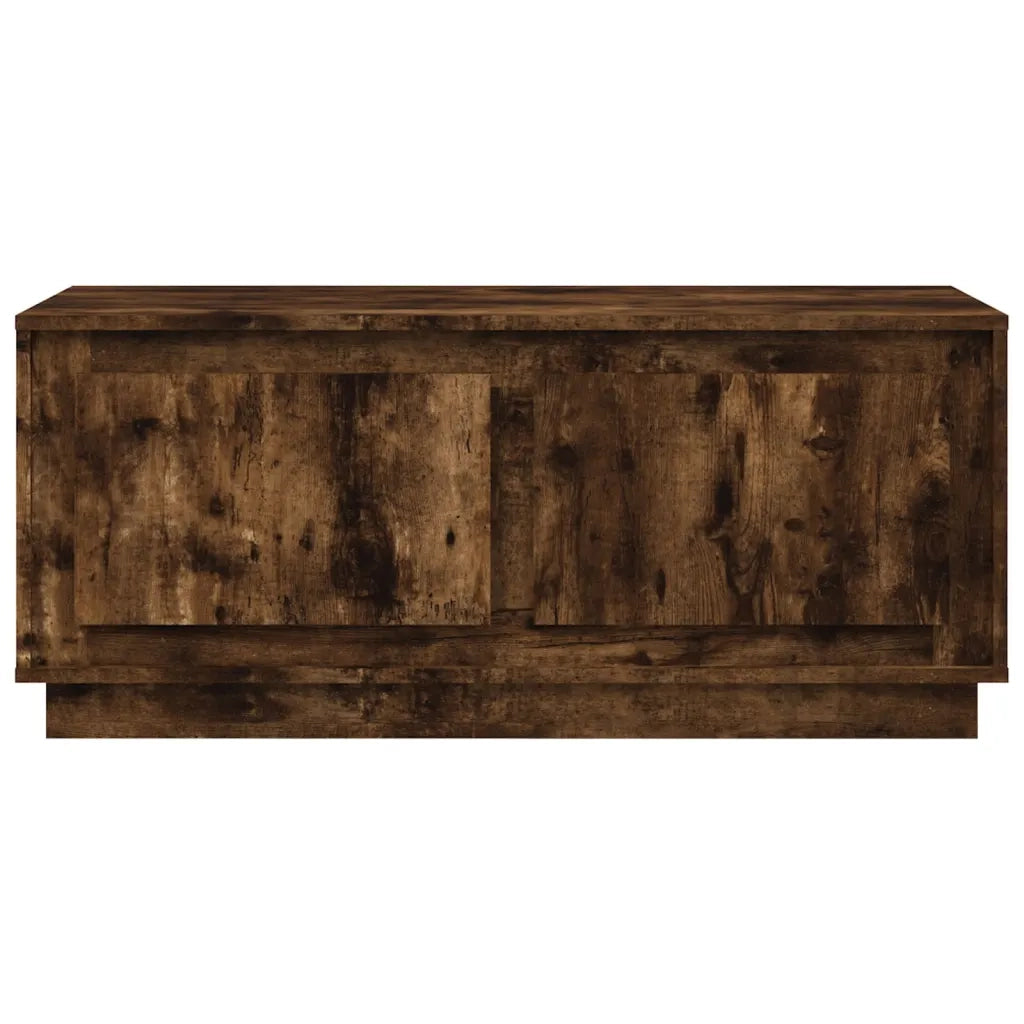 Tavolino da Salotto-Tavolino da soggiorno-Tavolo Rovere Fumo 102x50x44 cm Legno Multistrato