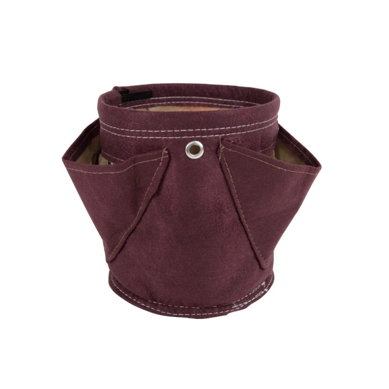 Vaso in tessuto per Erbe Aromatiche BloemBagz da 6 litri, con 3 tasche, colore rosso bordeaux
