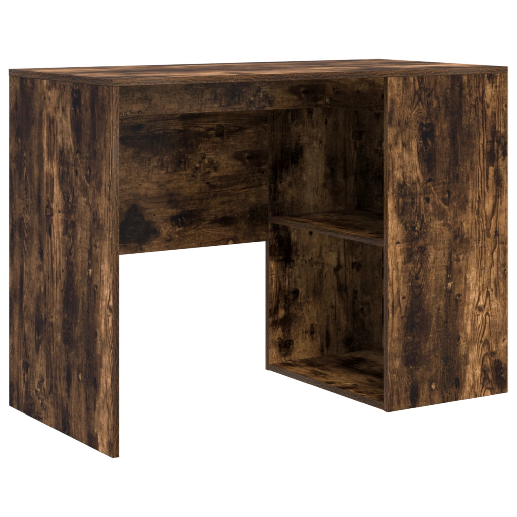 Scrivania ad Angolo Rovere Affumicato 102x88x75 cm Legno ingegnerizzato
