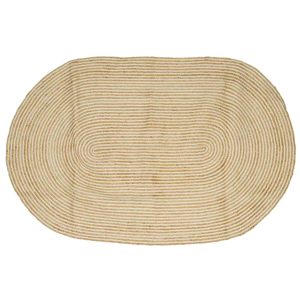 Tappeti per area Naturale e Bianco 205 x 305 cm Juta