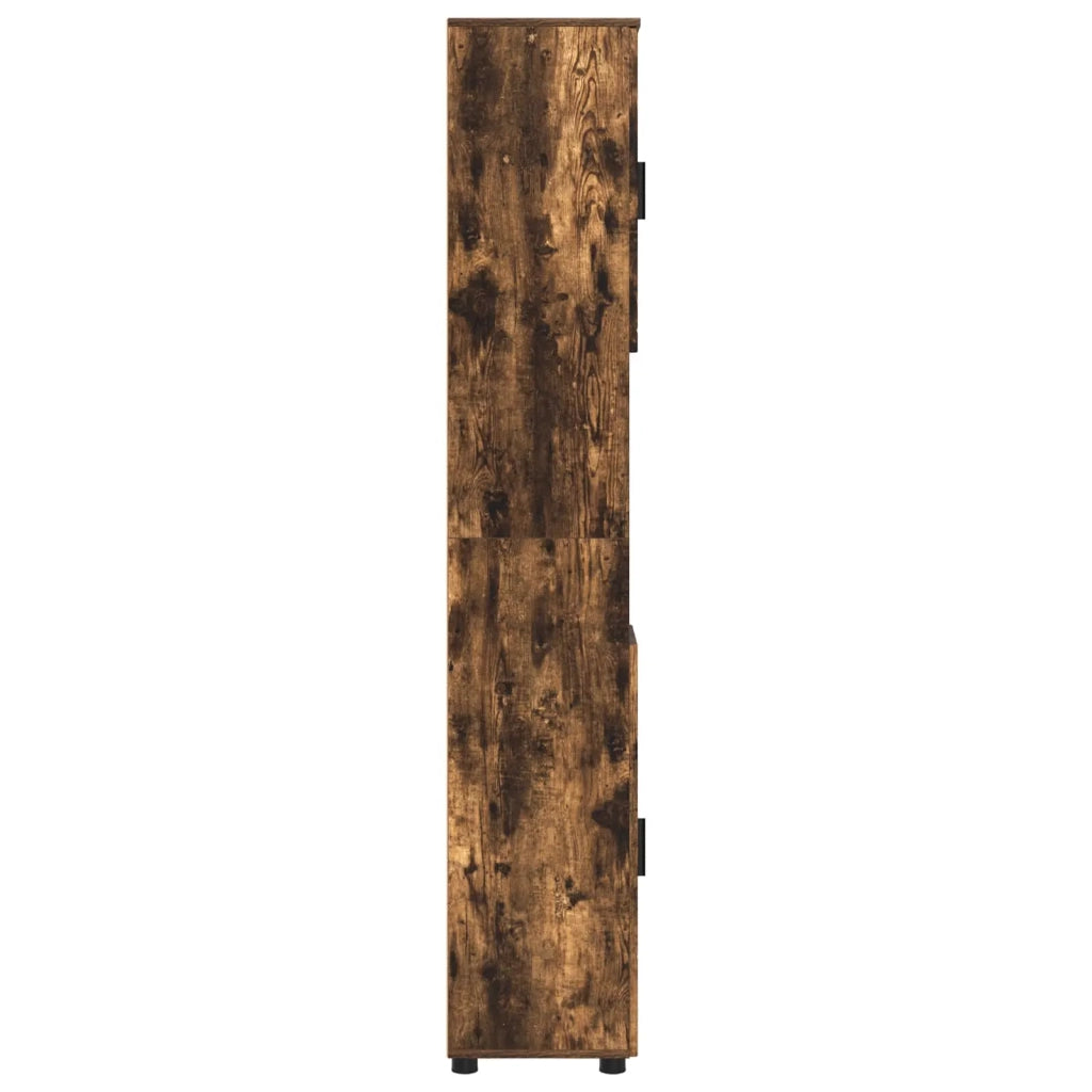 Mobile da Bagno con archiviazione Rovere fumé 30 x 35 x 192 cm 883339