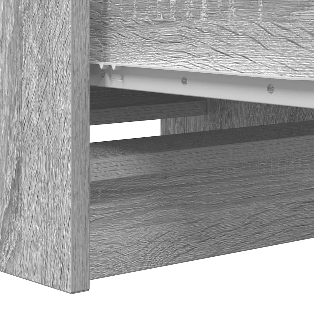 vidaXL Credenza Grigio Sonoma 37,5x35x99 cm in Legno Multistrato