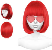 Cappello a paggetto per feste - colore rosso - modello Charleston - adatto per occasioni speciali - Pageboy Model