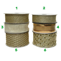 NASTRI 6 COLORI ASS WHITE/GOLD