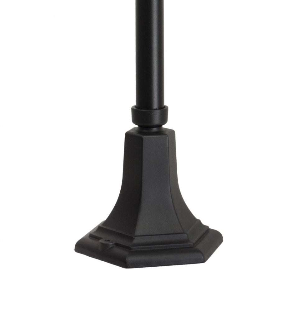 Paletto giardino retrò 87cm E27 nero IP43 SU-MA Prince
