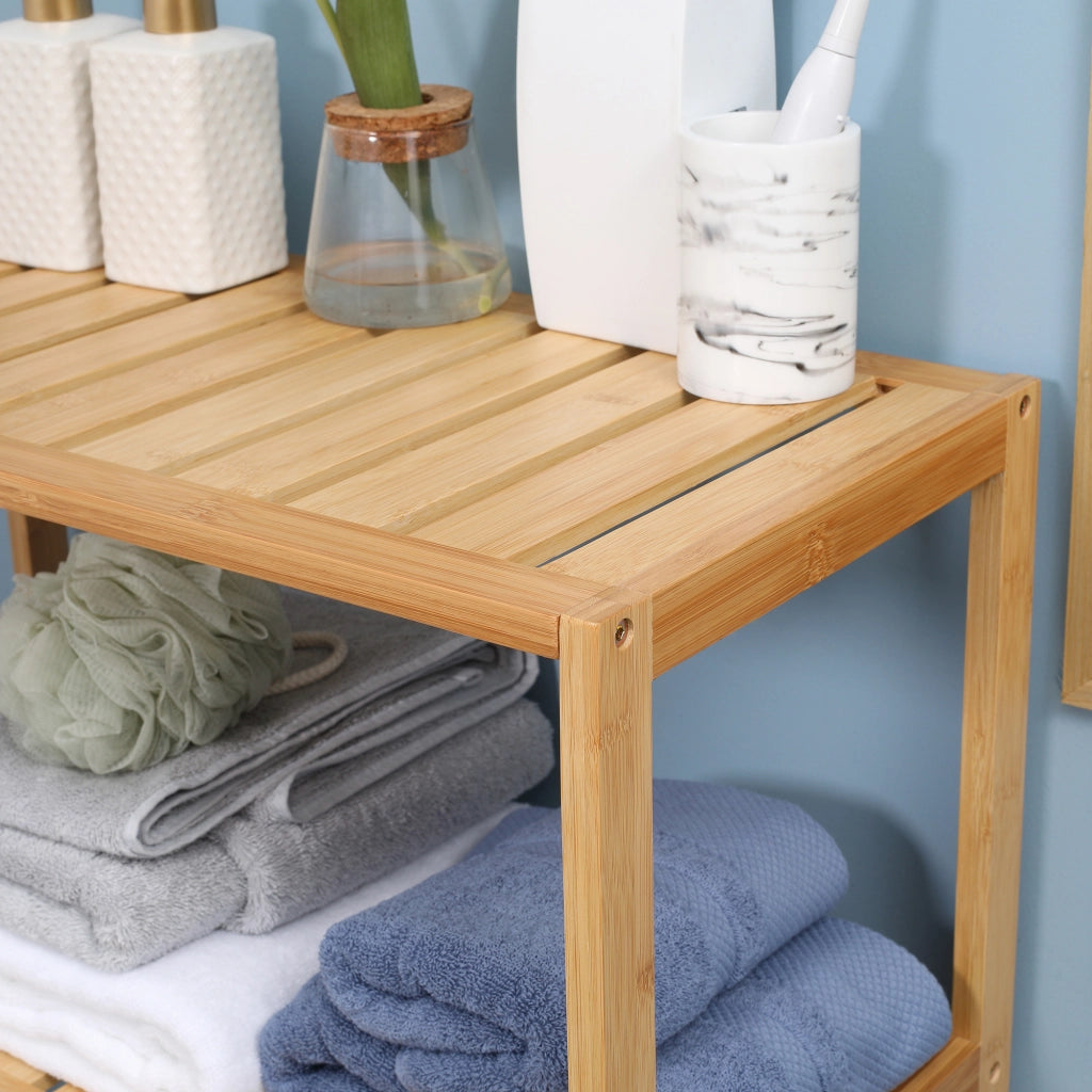 Mobile bagno con ante a lamelle ¨C Xylo ¨C bamb¨´ naturale
